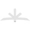 Ekena Millwork Alberta Architectural Grade PVC Gable Bracket, 84"W x 35"H x 2"D x 6"F, 10/12 Pitch GBP084X35X0206ALB00 - alternate 2